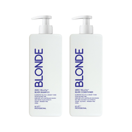 HI LIFT BLONDE ZERO YELLOW SILVER SHAMPOO AND CONDITIONER