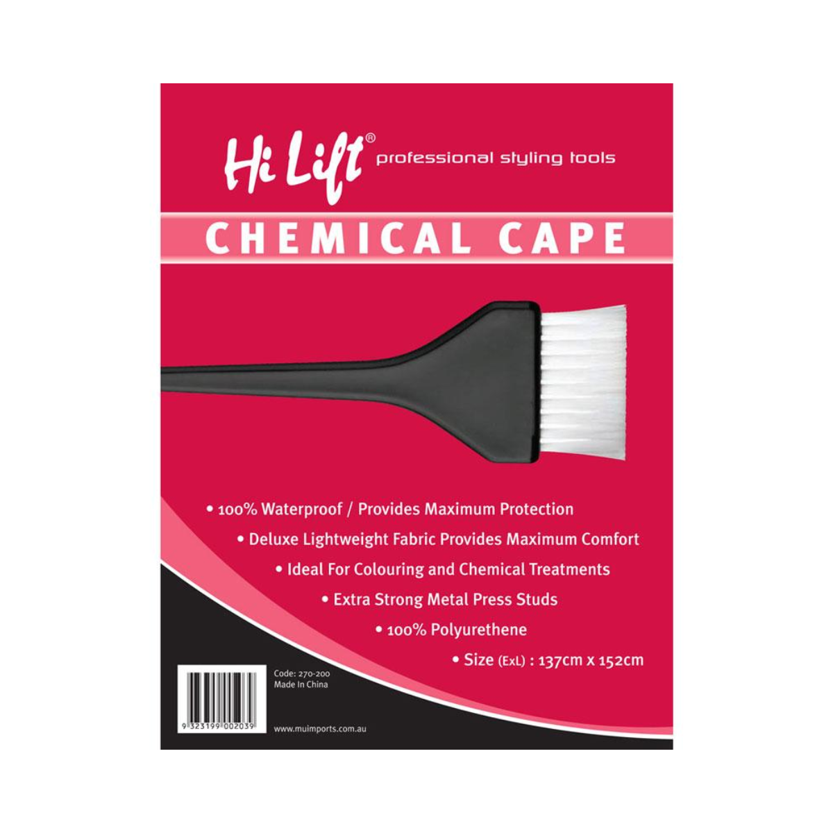 HI LIFT CHEMICAL CAPE