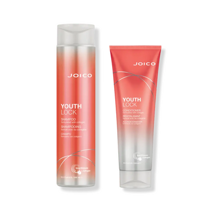 JOICO YOUTHLOCK SHAMPOO AND CONDITIONER FORMULATED WITH COLLAGEN