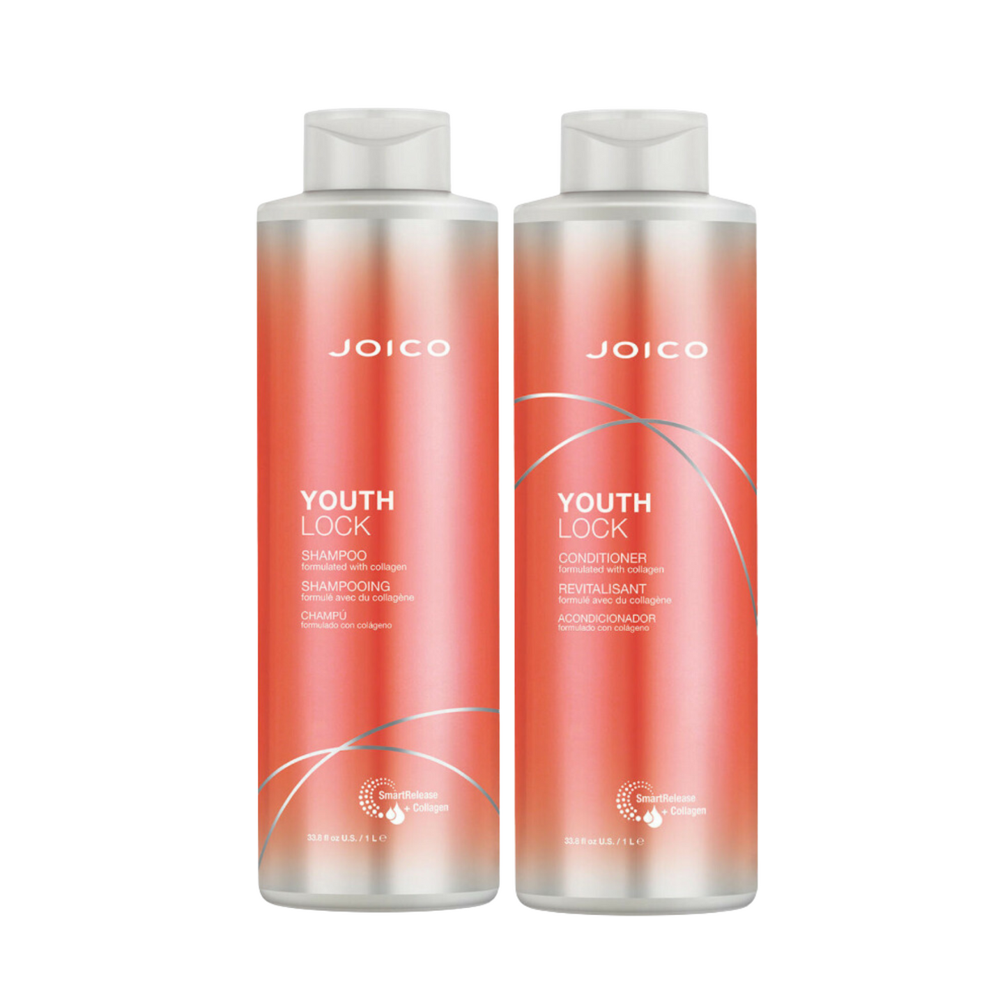 JOICO YOUTHLOCK SHAMPOO AND CONDITIONER FORMULATED WITH COLLAGEN
