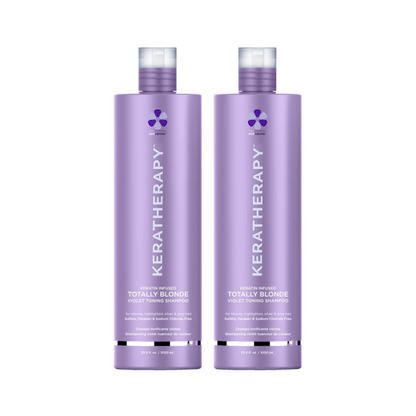 KERATHERAPY TOTALLY BLONDE VIOLET TONING SHAMPOO