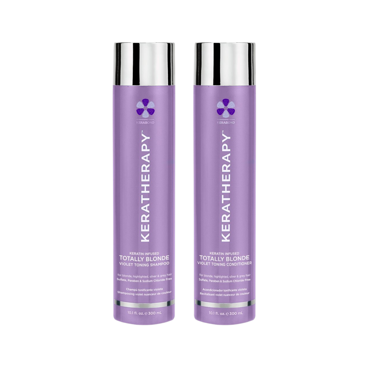 KERATHERAPY TOTALLY BLONDE VIOLET TONING SHAMPOO AND CONDITIONER