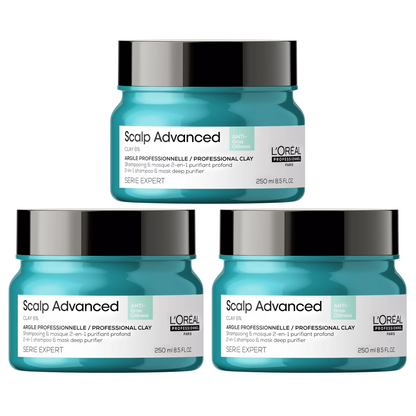 L'OREAL SCALP ADVANCED ANTI OILINESS 2 IN 1 SHAMPOO & MASK DEEP PURIFIER