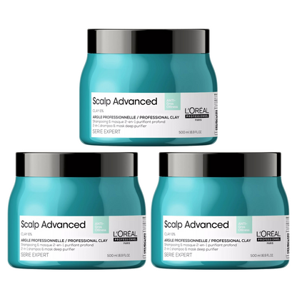L'OREAL SCALP ADVANCED ANTI OILINESS 2 IN 1 SHAMPOO & MASK DEEP PURIFIER
