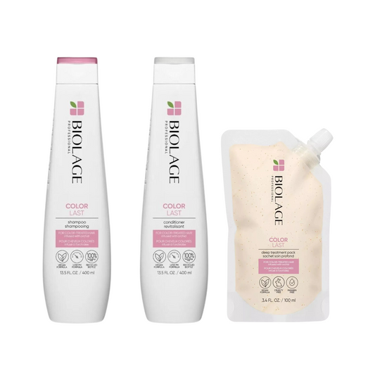 MATRIX BIOLAGE COLORLAST SHAMPOO, CONDITIONER AND TREATMENT