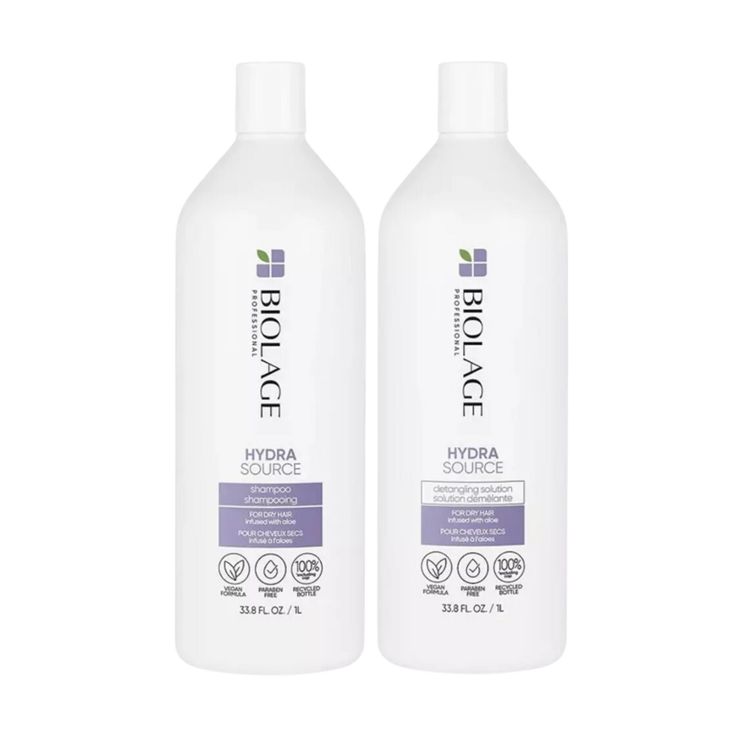 MATRIX BIOLAGE HYDRASOURCE SHAMPOO AND DETANGLING SOLUTION
