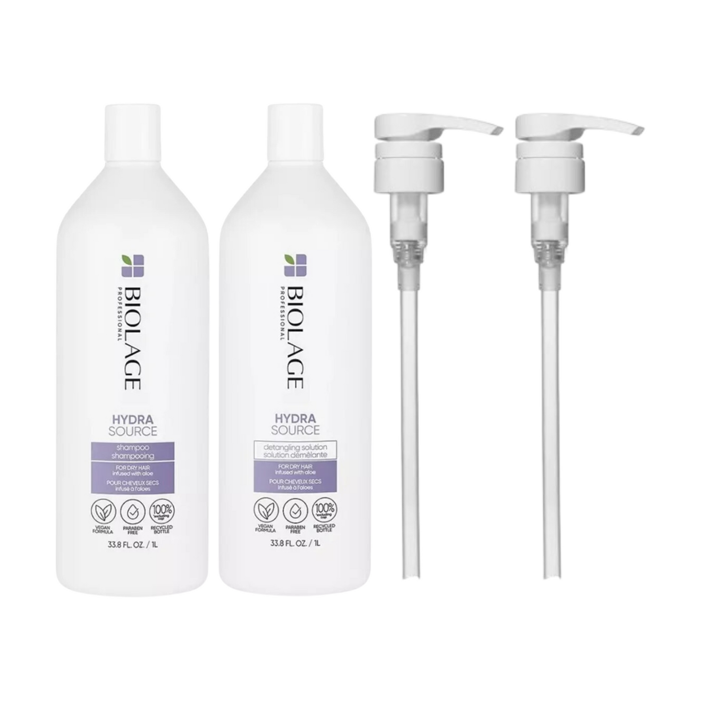 MATRIX BIOLAGE HYDRASOURCE SHAMPOO AND DETANGLING SOLUTION