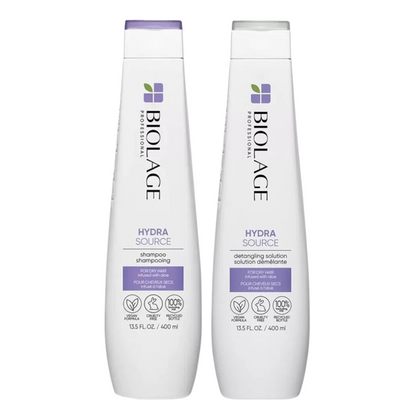 MATRIX BIOLAGE HYDRASOURCE SHAMPOO AND DETANGLING SOLUTION