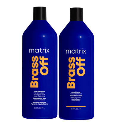 MATRIX TOTAL RESULTS BRASS OFF SHAMPOO AND CONDITIONER