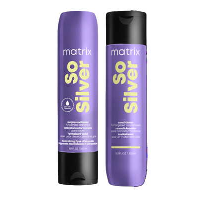 MATRIX TOTAL RESULTS COLOR OBSESSED SO SILVER NEUTRALIZING SHAMPOO AND CONDITIONER
