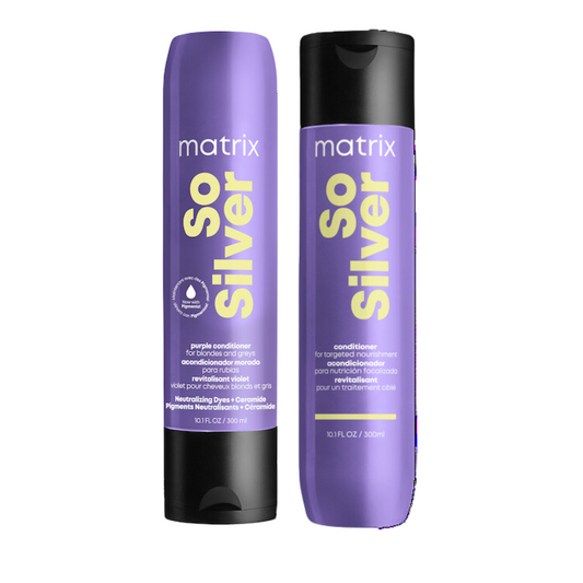 MATRIX TOTAL RESULTS COLOR OBSESSED SO SILVER NEUTRALIZING SHAMPOO AND CONDITIONER