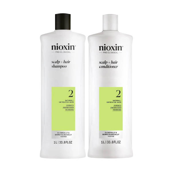 NIOXIN SCALP + HAIR THICKENING SYSTEM 2 SHAMPOO & CONDITIONER