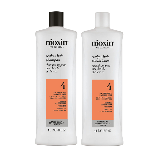NIOXIN SCALP + HAIR THICKENING SYSTEM 4 SHAMPOO & CONDITIONER