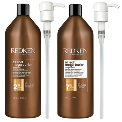 REDKEN ALL SOFT MEGA CURLS SHAMPOO AND CONDITIONER