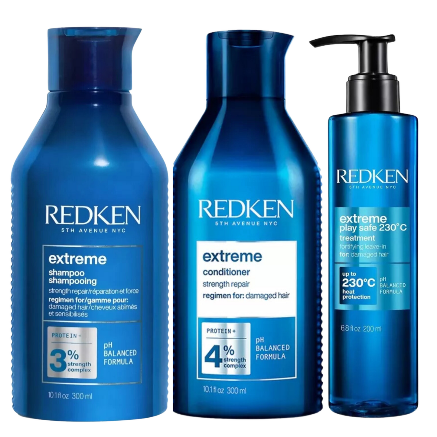 REDKEN EXTREME SHAMPOO, CONDITIONER AND MASK
