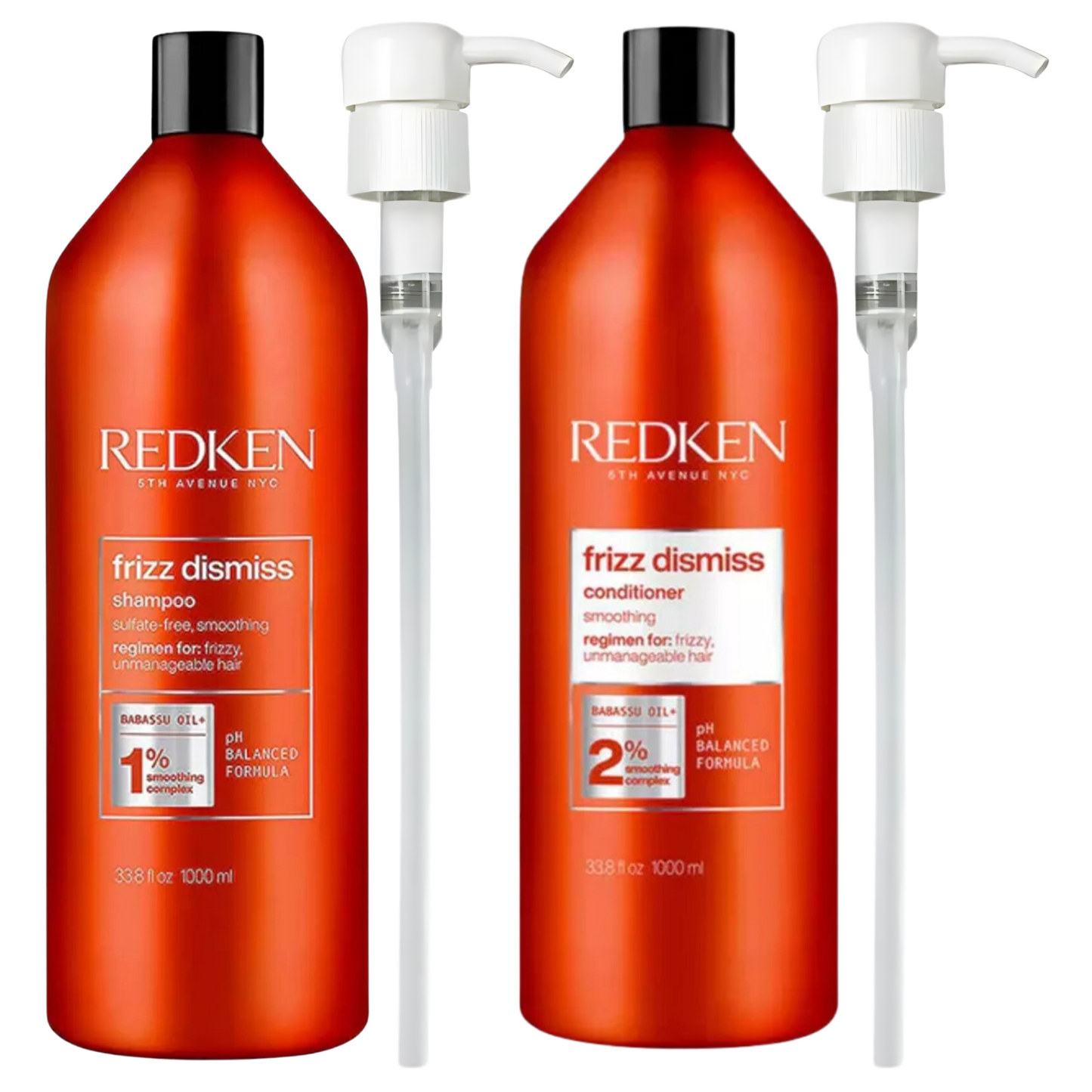 REDKEN FRIZZ DISMISS SHAMPOO AND CONDITIONER