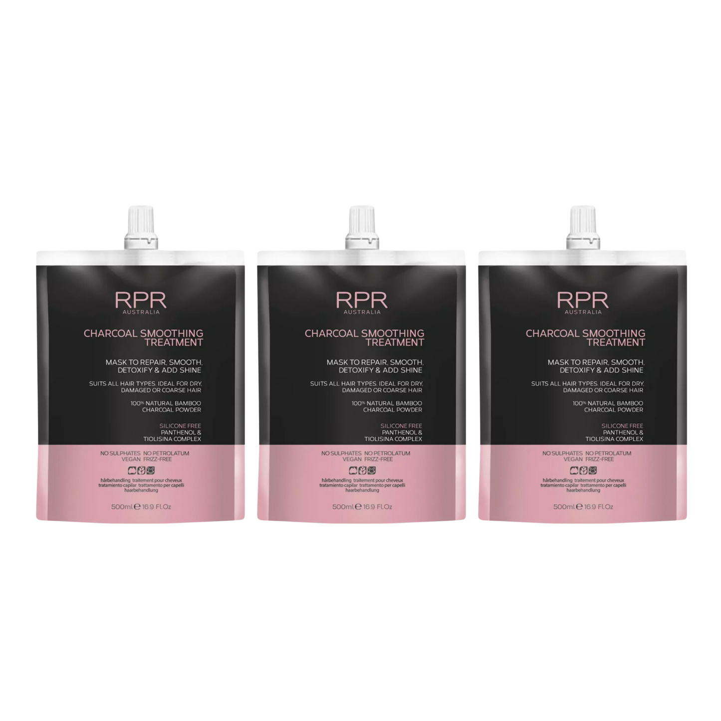 RPR CHARCOAL TREATMENT MASK TO REPAIR SMOOTH DETOXIFY AND SHINE