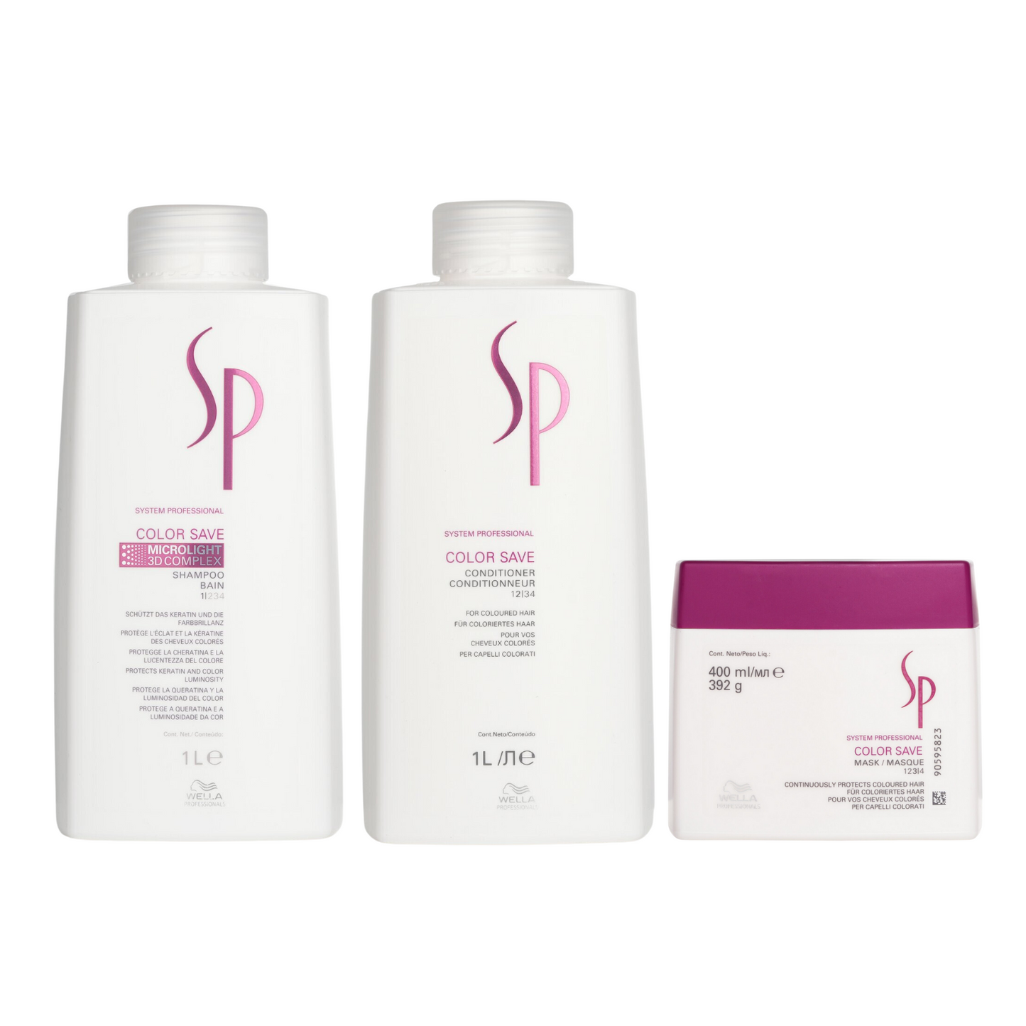 WELLA SP CLASSIC COLOR SAVE SHAMPOO AND CONDITIONER AND MASK