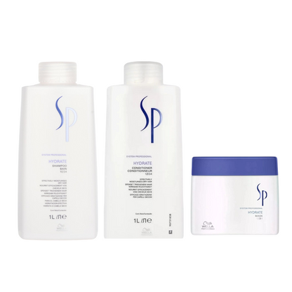 WELLA SP CLASSIC HYDRATE SHAMPOO AND CONDITIONER AND MASK
