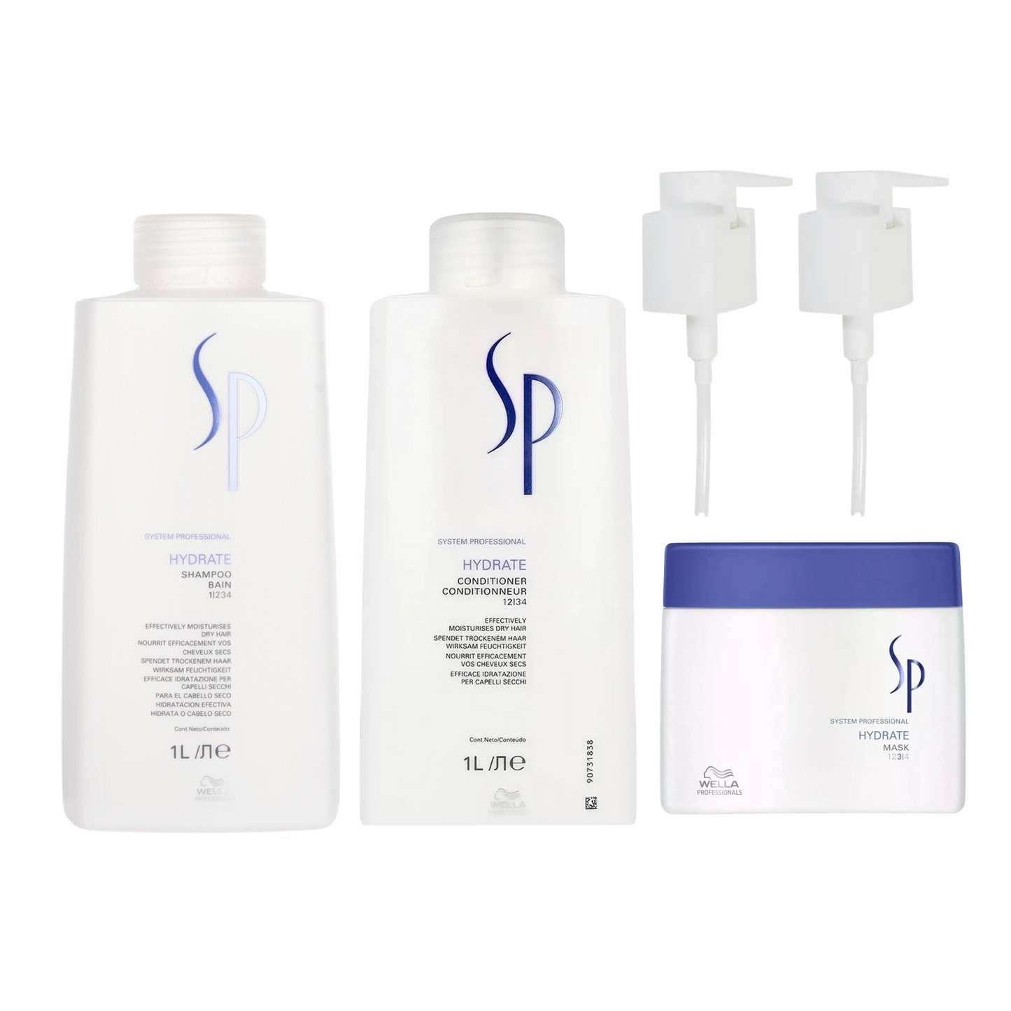 WELLA SP CLASSIC HYDRATE SHAMPOO AND CONDITIONER AND MASK