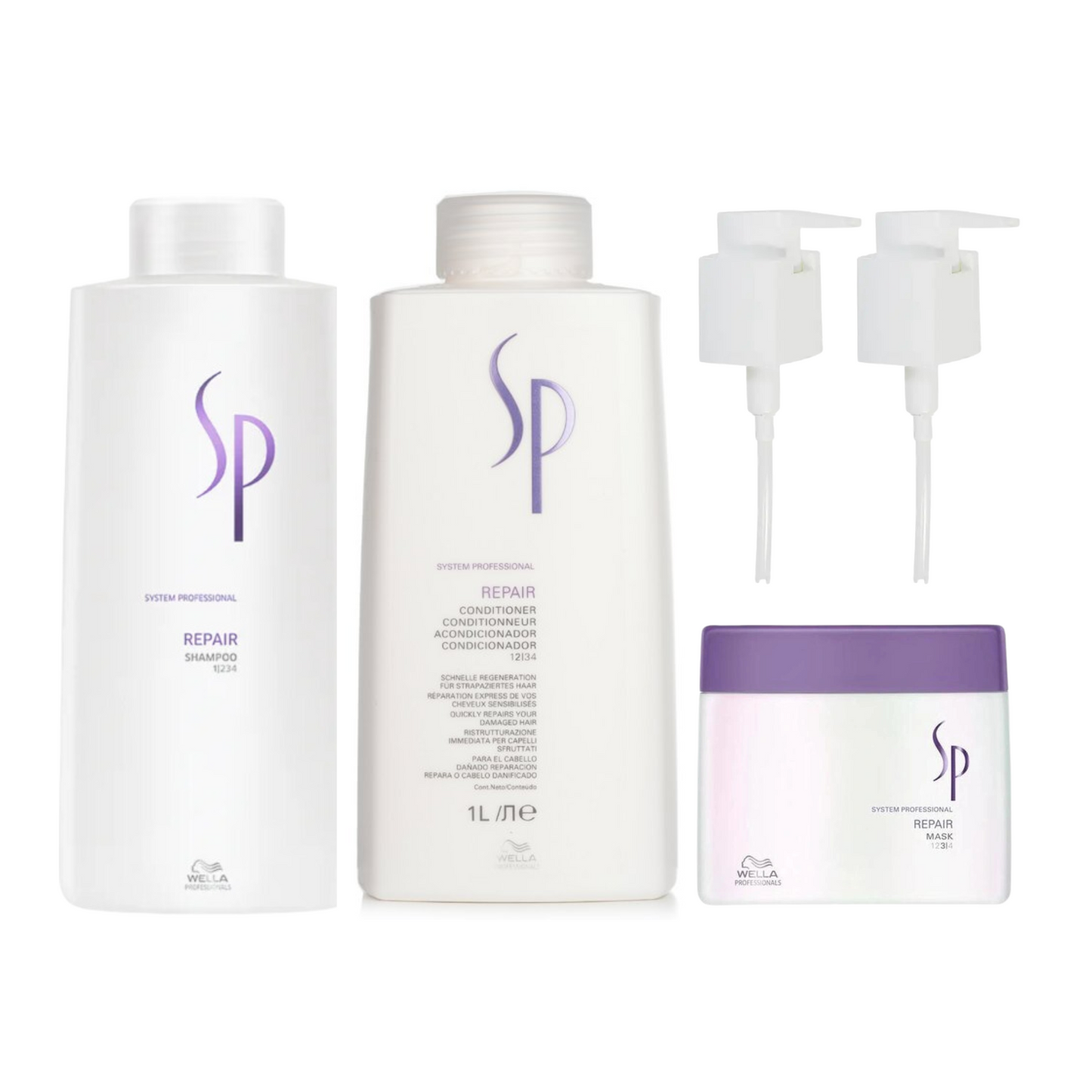 WELLA SP CLASSIC REPAIR SHAMPOO CONDITIONER AND TREATMENT