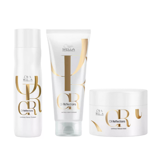 WELLA PROFESSIONAL OIL REFLECTIONS LUMINOUS REVEAL SHAMPOO 250ML AND CONDITIONER 200ML MASK 150ML