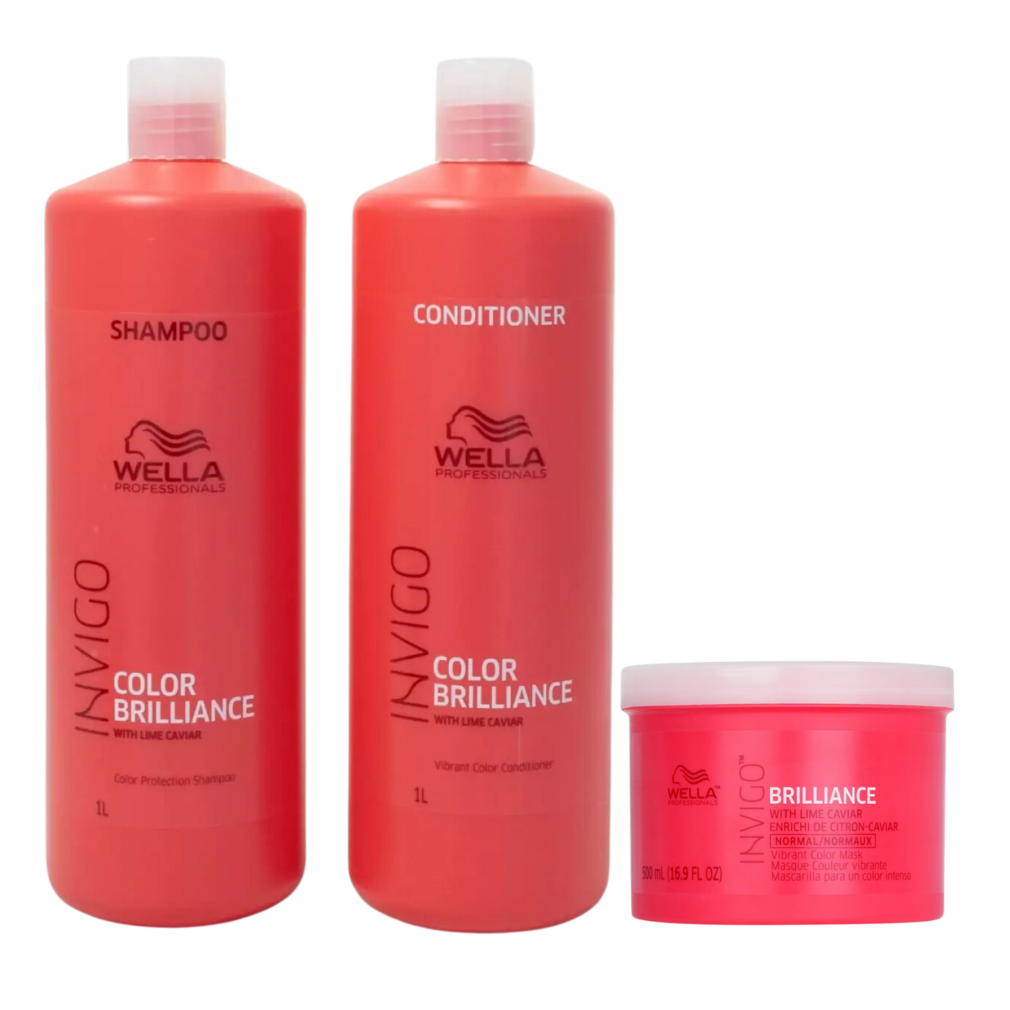 WELLA WP INVIGO COLOR BRILLIANCE VIBRANT COLOR  SHAMPOO AND CONDITIONER AND MASK