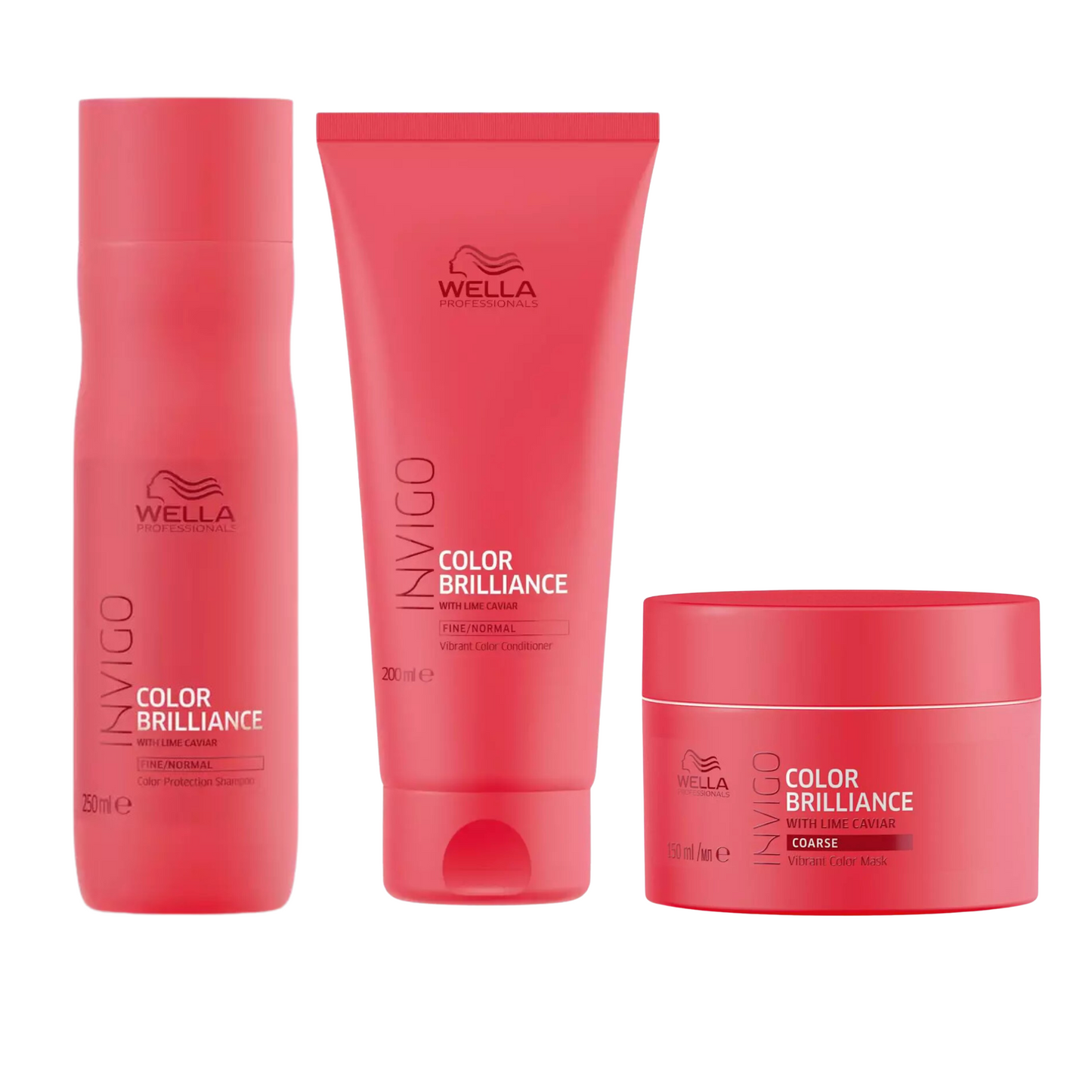 WELLA WP INVIGO COLOR BRILLIANCE VIBRANT COLOR  SHAMPOO AND CONDITIONER AND MASK